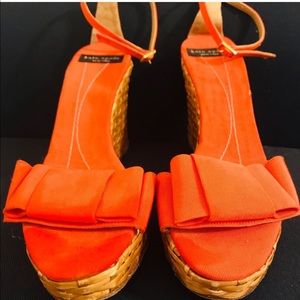 Kate Spade bow wedge